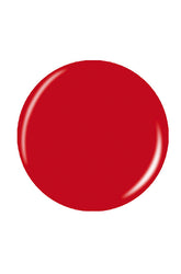 Glossy vector illustration of a circle with classic red color lay in white color background